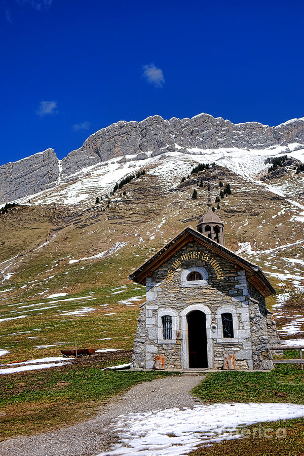 Alps Photograph - Saint Anne Protegez les Voyageurs  by Olivier Le Queinec
