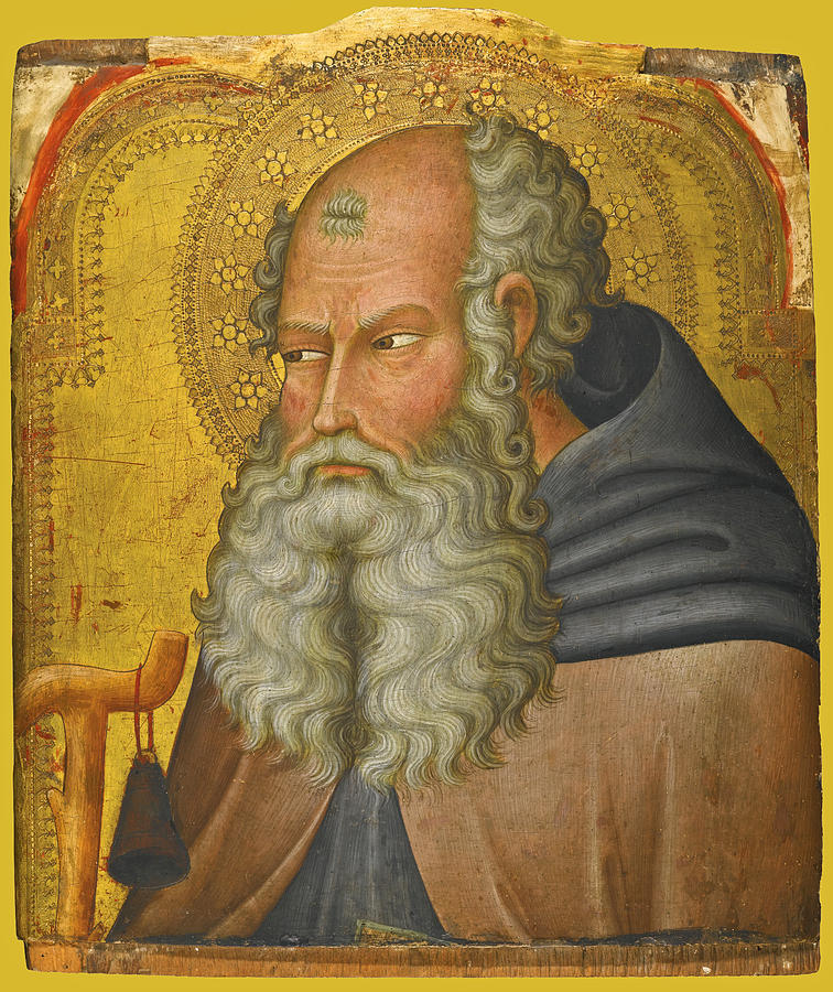 Saint Anthony Abbot Painting by Bartolo di Fredi