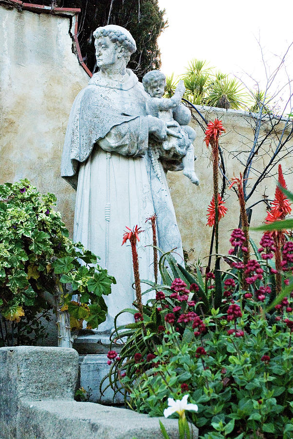 Saint Anthony Bronze Statue at Mission Carmel by Renee Hong Saint Anthony Bronze Statue at Mission Carmel by Renee Hong