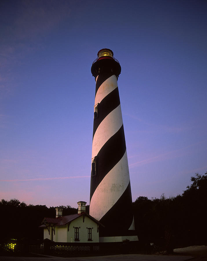 Saint Augustine Lighthouse at Sunrise Photograph by John Harmon