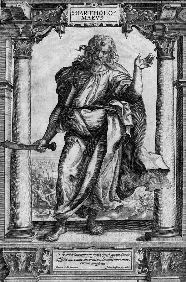 Saint Bartholomew Digital Art - Saint Bartholomew Dramatic Antique Print by Antique Images Saint Bartholomew Digital Art - Saint Bartholomew Dramatic Antique Print by Antique Images