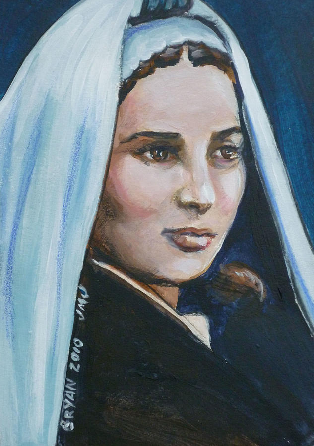 Saint Bernadette Soubirous Painting by Bryan Bustard