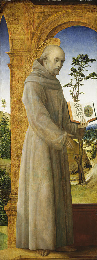 Saint Bernardino of Siena Painting by Vincenzo Foppa