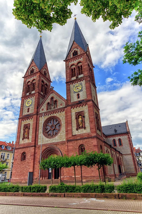 Saint Bonifacius church, Heidelberg, Germany Photograph by Elenarts - Elena Duvernay photo