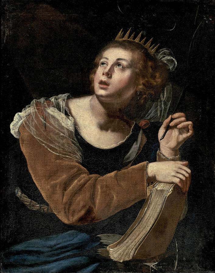 Saint Catherine of Alexandria Painting by Artemisia Gentileschi