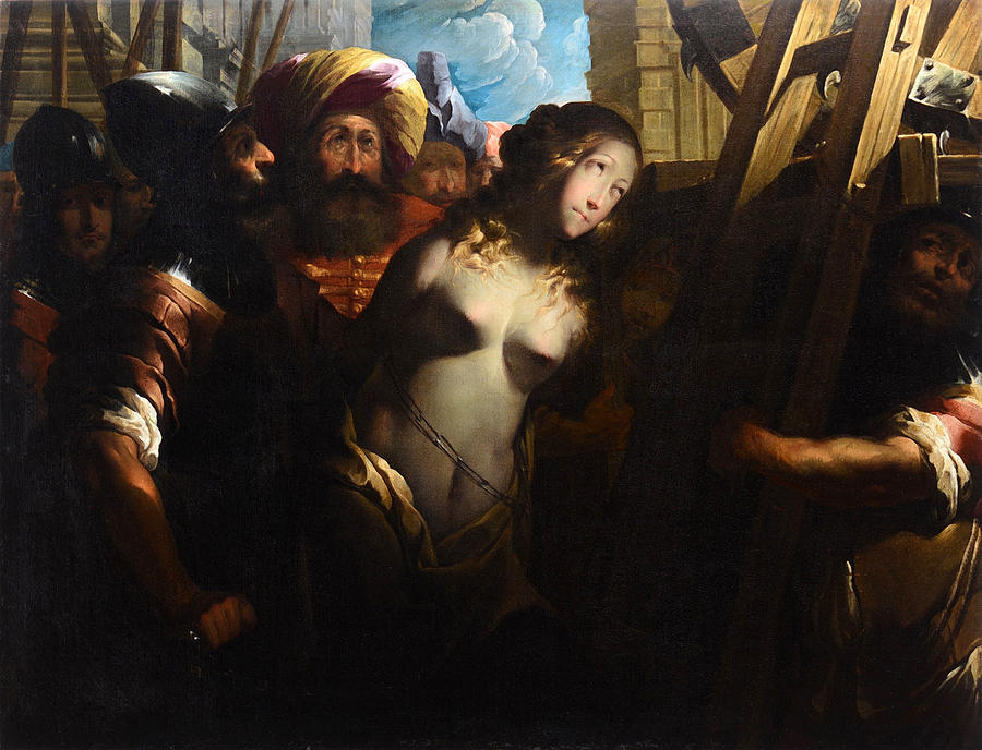 Saint Catherine of Alexandria Painting by Pietro Ricchi