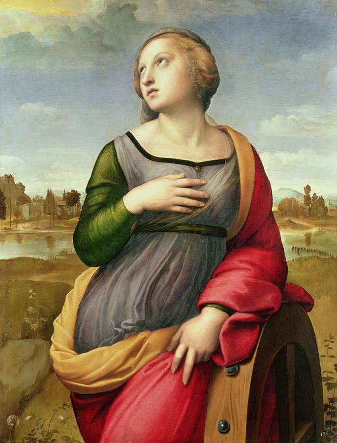 Saint Catherine of Alexandria Painting by Raphael