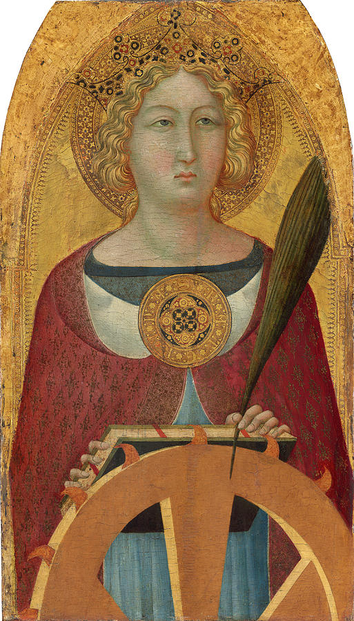 Saint Catherine Of Alexandria Painting by Ugolino Lorenzetti