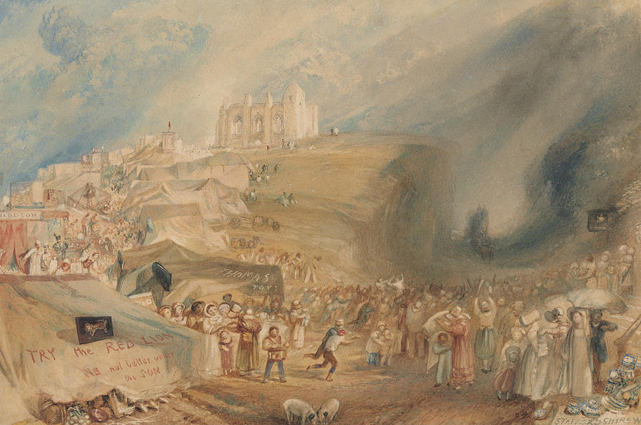 Saint Catherines Hill Guildford Surrey Painting by Joseph Mallord William Turner