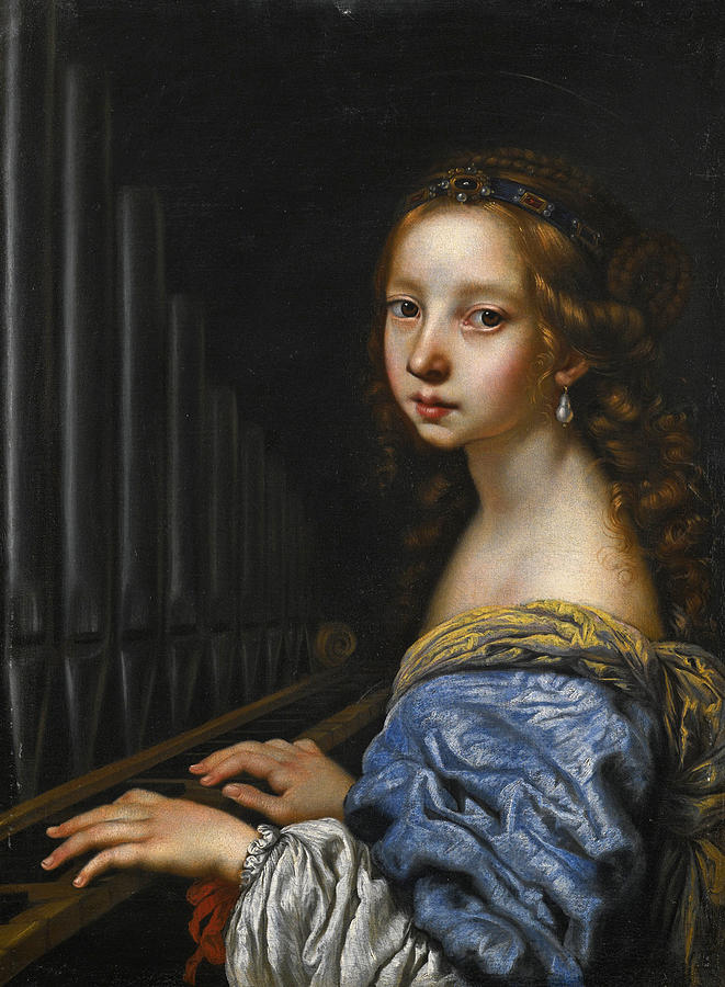Saint Cecilia Painting by Florentine School