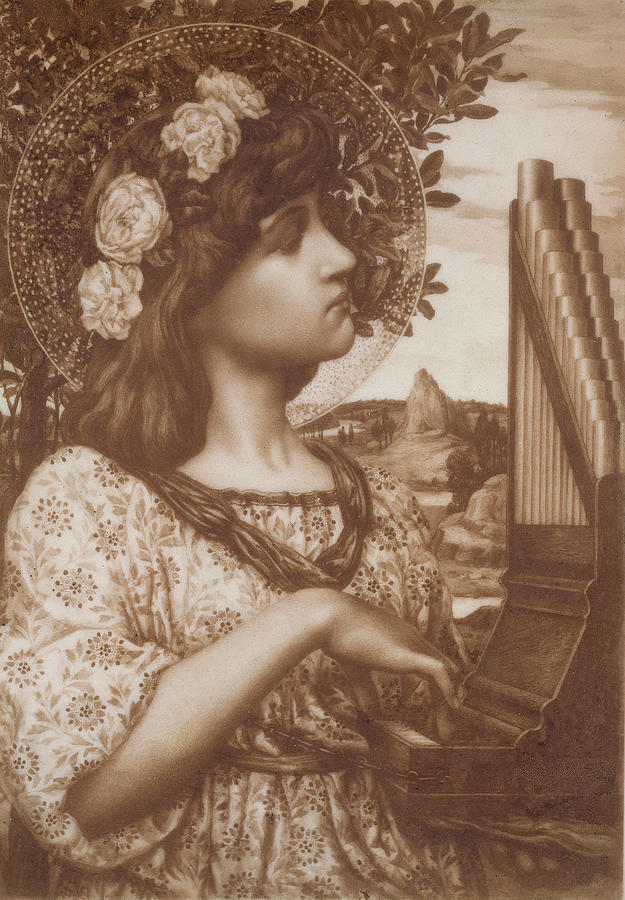 Saint Cecilia Painting by Henry Ryland