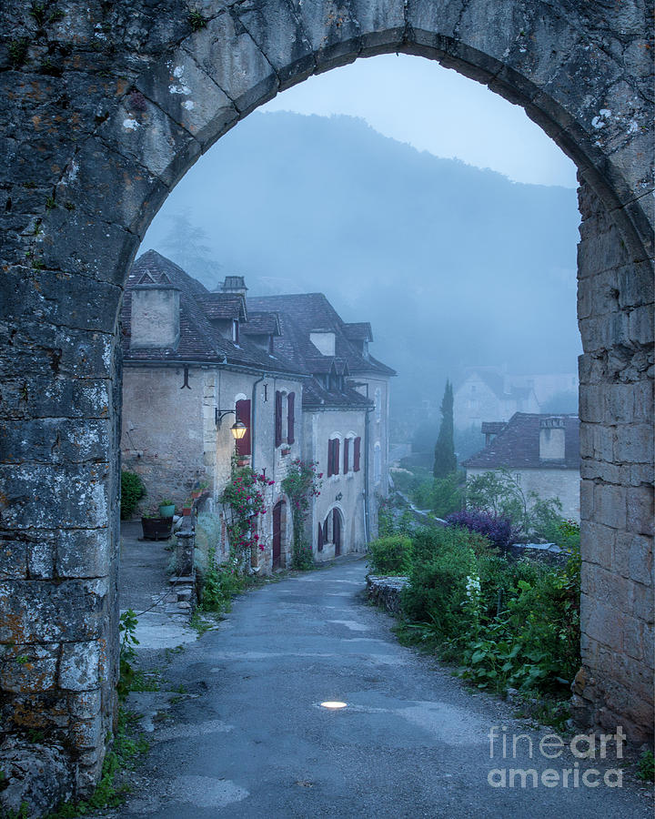 Saint Cirq Lapopie Entry Gate - France 8x10 Photograph by Brian Jannsen