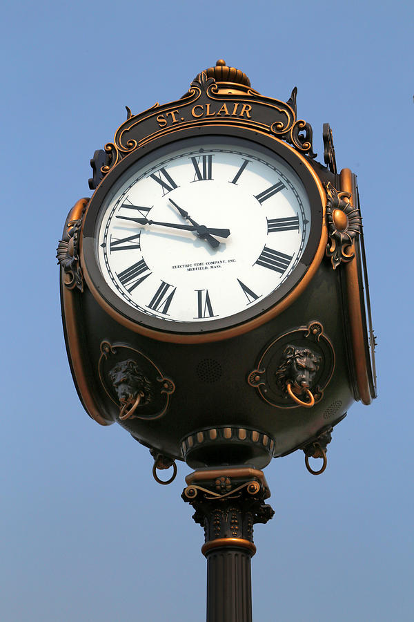 Saint Clair Clock Tower 2 Photograph by Mary Bedy