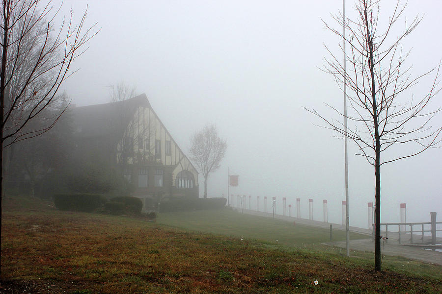 Saint Clair Inn Foggy Day Photograph by Mary Bedy