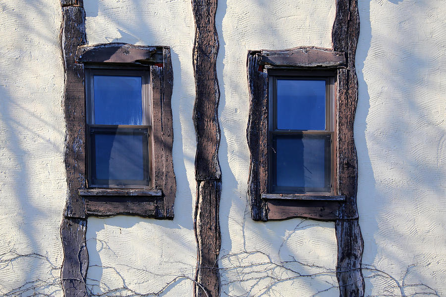 Saint Clair Inn Windows Photograph by Mary Bedy