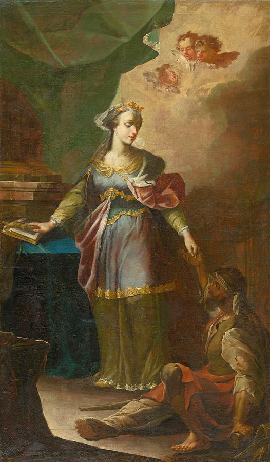 Saint Elizabeth Painting by Franz Xavier Karl Palko