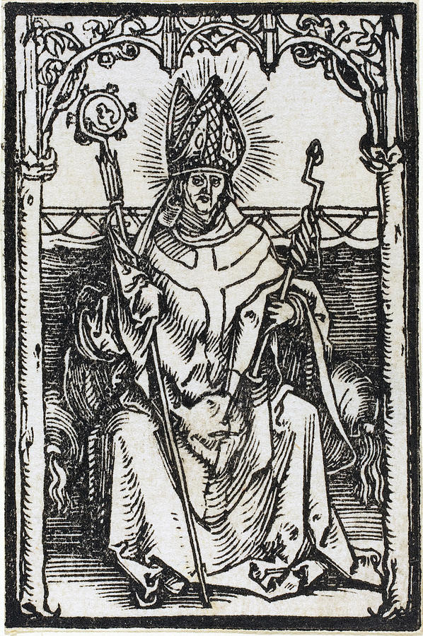 Saint Erasmus Drawing by Albrecht Durer