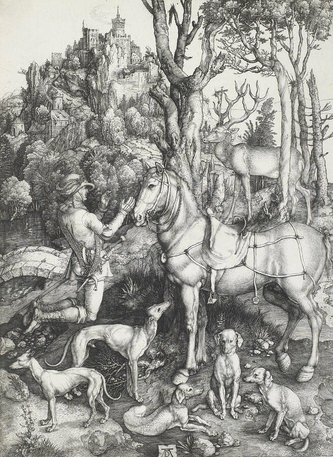 Saint Eustace, from 1500-1501 Relief by Albrecht Durer