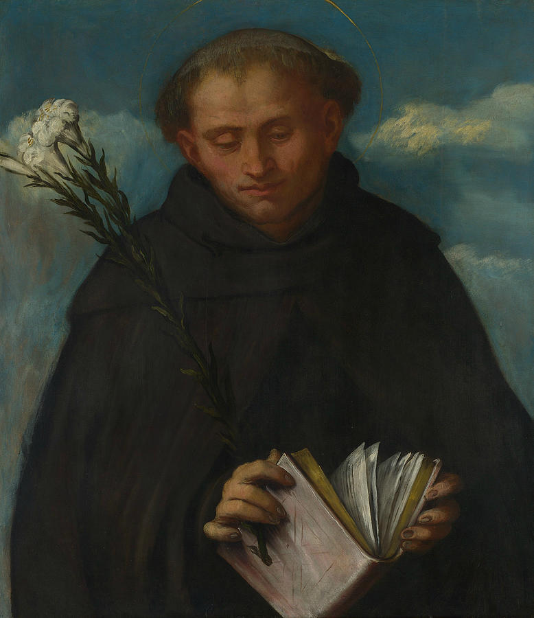 Saint Filippo Benizzi Painting by Romanino