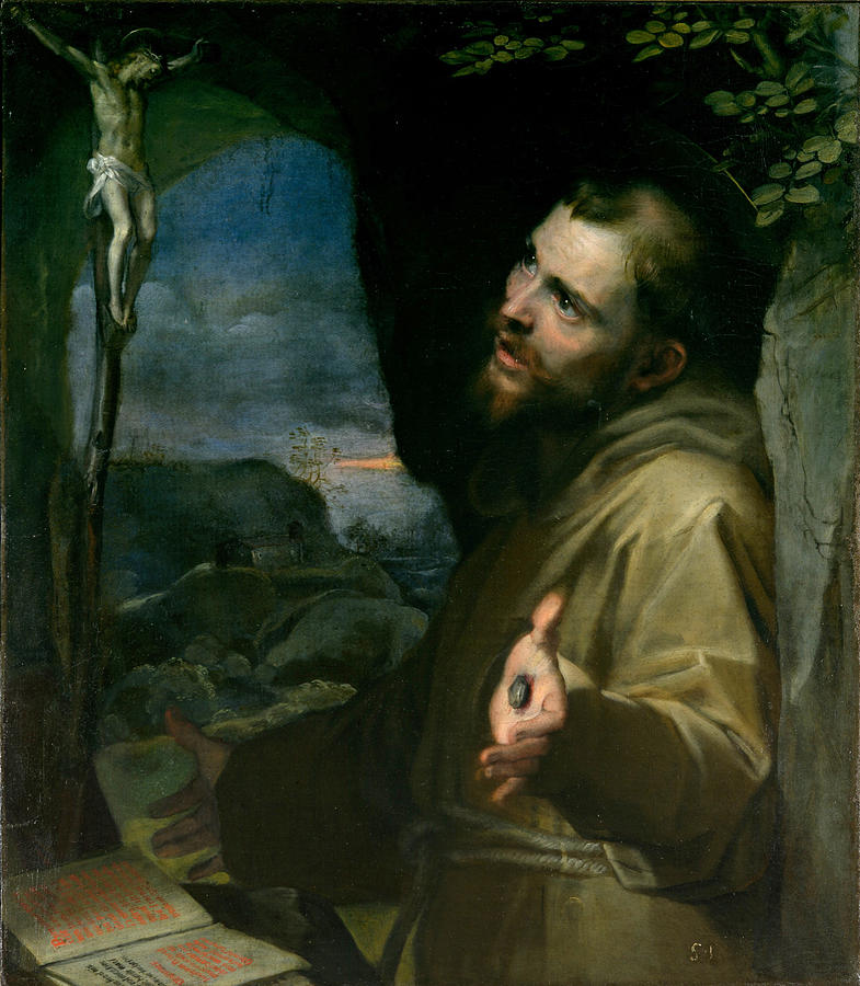 Saint Francis Painting by Federico Barocci
