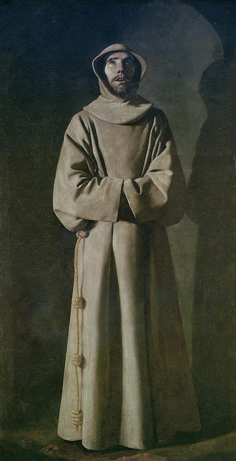 Saint Francis Painting by Francisco de Zurbaran