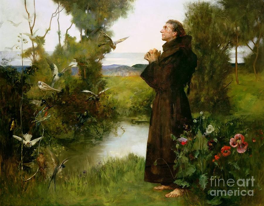 Saint Francis Painting by MotionAge Designs
