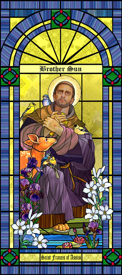 Saint Francis of Assisi Mixed Media by Anthony Seeker