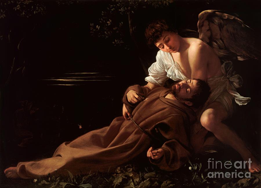 Saint Francis of Assisi in Ecstasy Painting by Celestial Images