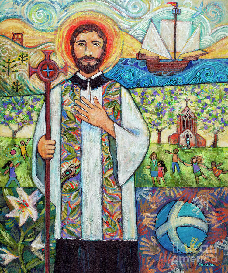 Saint Francis Xavier Painting by Jen Norton