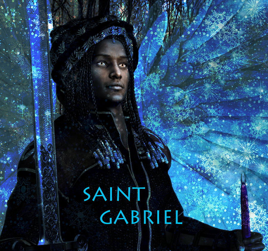 Saint Gabriel Poster Painting by Suzanne Silvir