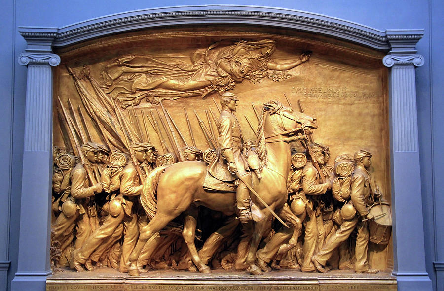 Saint Gaudens The Shaw Memorial Marches On Photograph by Cora Wandel