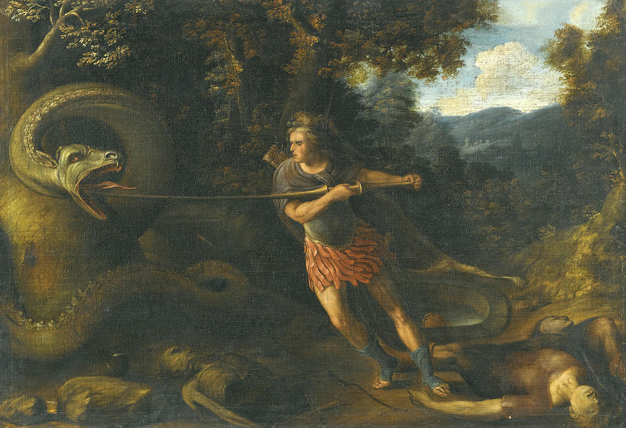 Saint George and the Dragon Painting by Flemish School