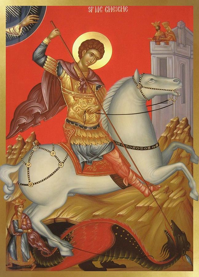 Saint George Painting by Daniel Neculae