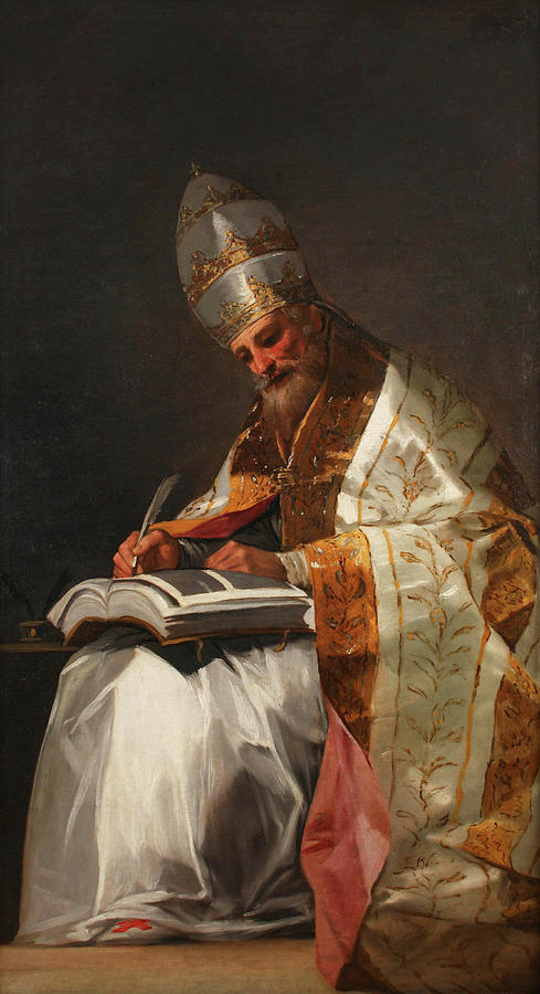 Francisco Goya Painting - Saint Gregory the Great, Pope by Francisco Goya