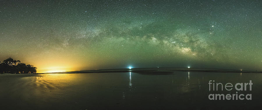 Saint Helena Island Milky Way Panorama Photograph by Robert Loe