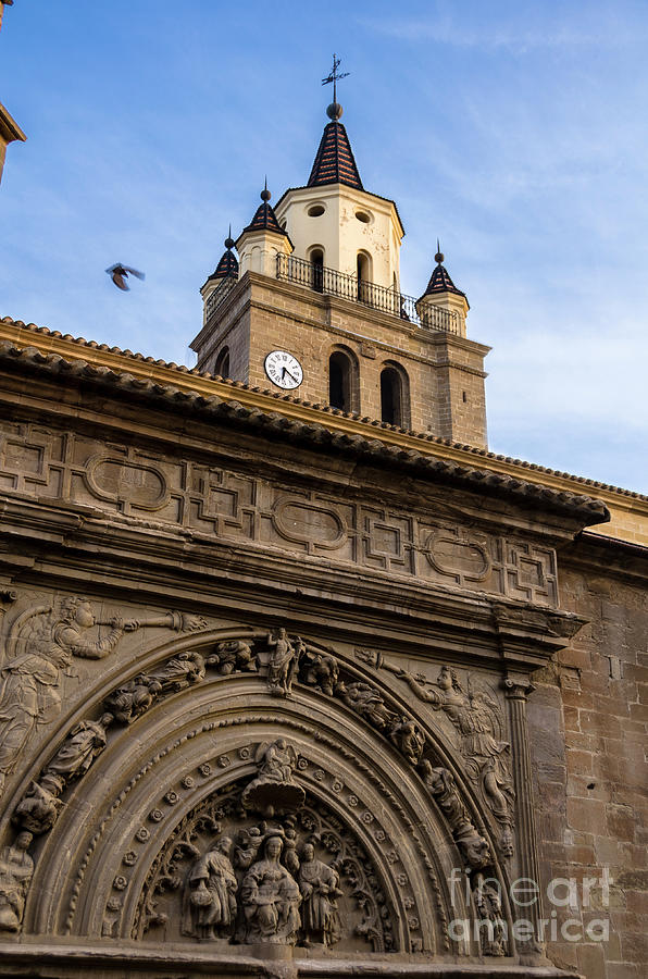 Saint Hieronymus facade of Calahorra Cathedral Photograph by RicardMN Photography