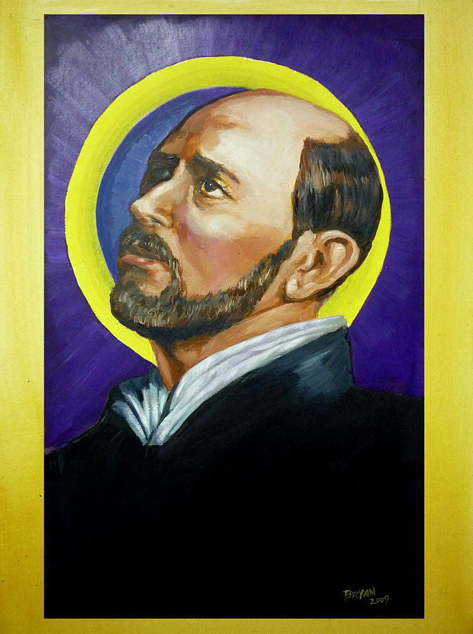 Saint Ignatius Loyola Painting by Bryan Bustard