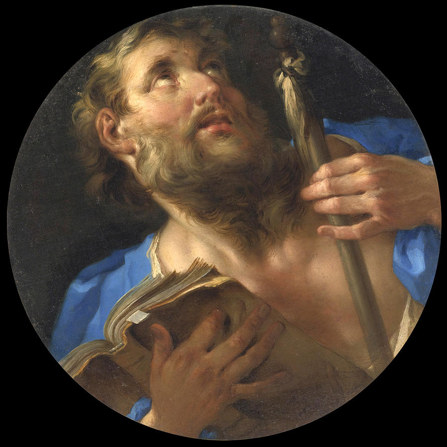 Saint James the Less Painting by Attributed to Charles-Francois Poerson