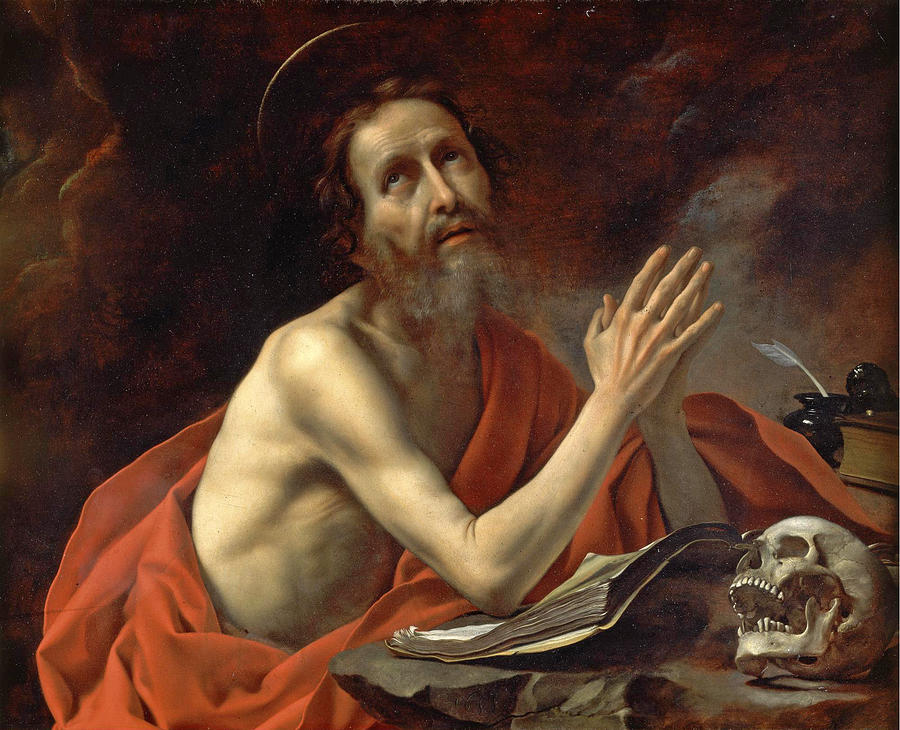 Saint Jerome in Prayer Painting by Carlo Dolci