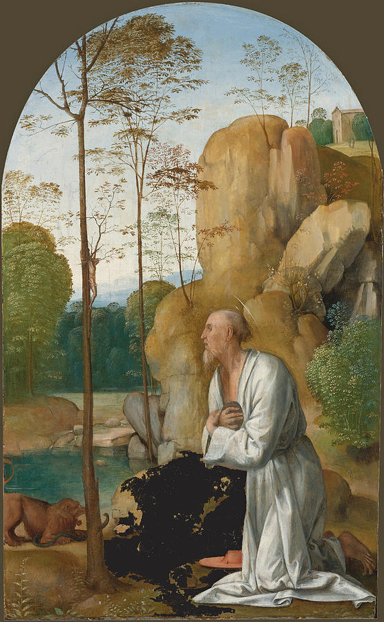 Saint Jerome in the Wilderness Painting by Fra Bartolomeo