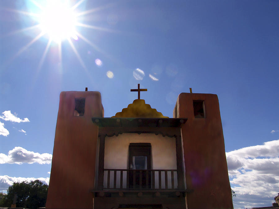Taos Photograph - Saint Jeromes Chapel Taos Pueblo by Kurt Van Wagner