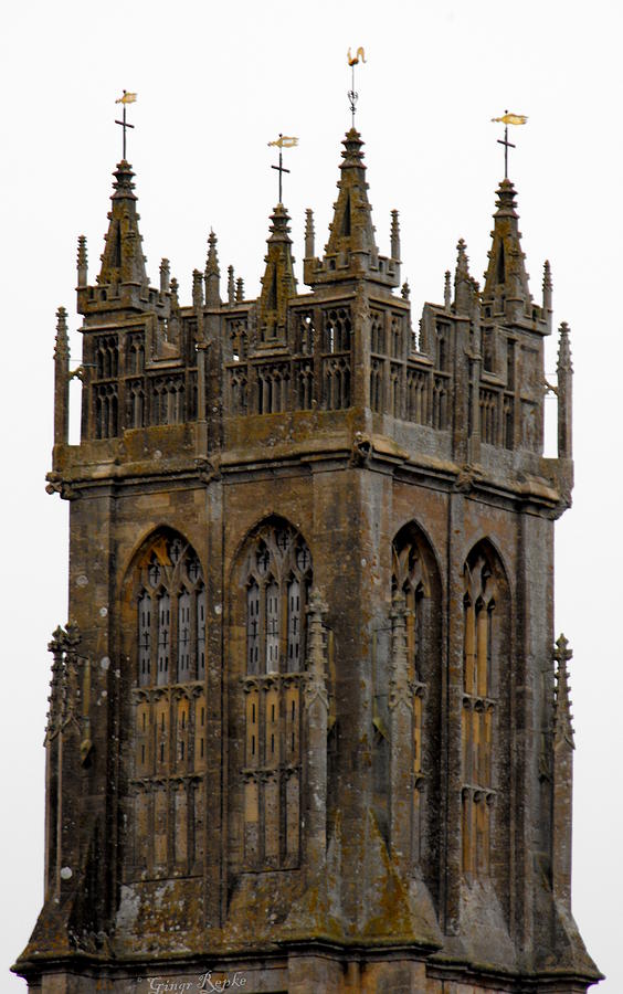 Saint John Bell Tower 2 Glastonbury Photograph by Ginger Repke