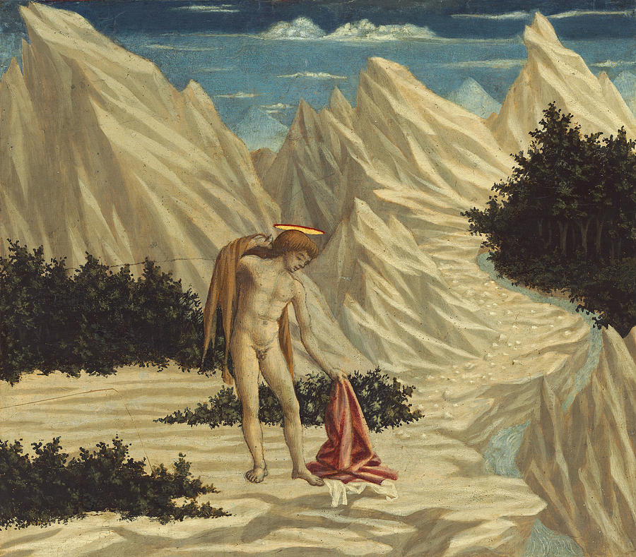 Saint John in the Desert  Painting by Domenico Veneziano