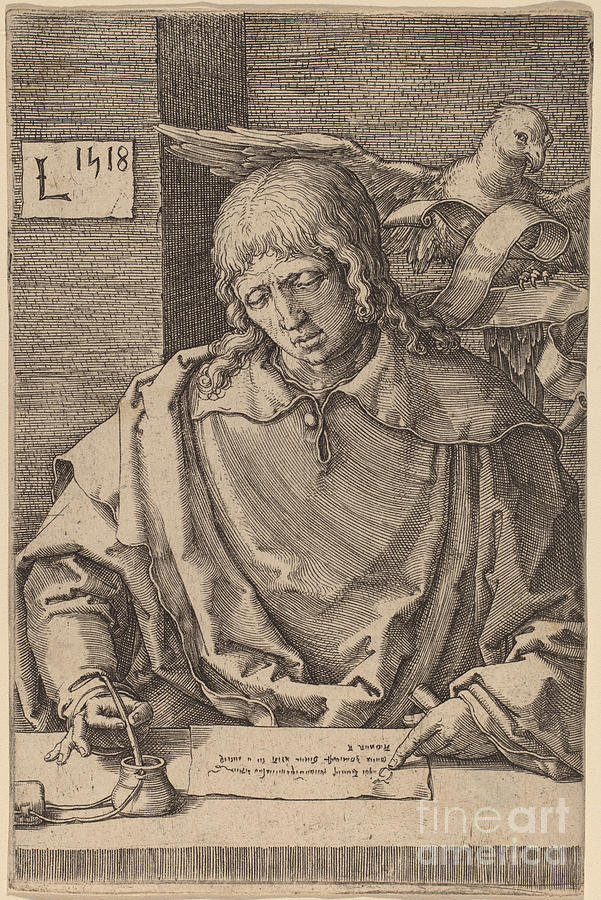 Saint John Drawing by Lucas Van Leyden - Fine Art America