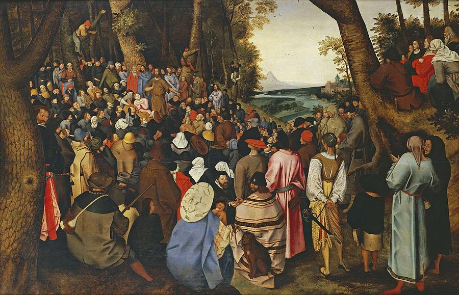 preaching of john the baptist bruegel