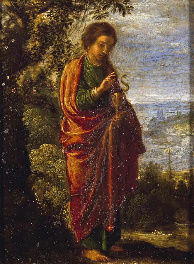 Saint John the Evangelist Painting by Adam Elsheimer