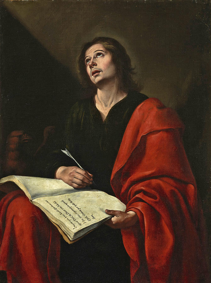 Saint John the Evangelist Painting by Bartolome Esteban Murillo