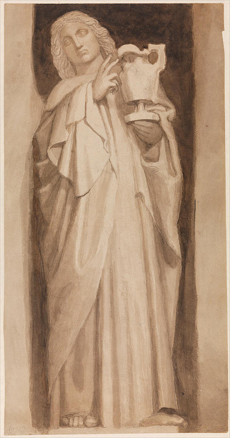 Saint John the Evangelist Drawing by John Flaxman