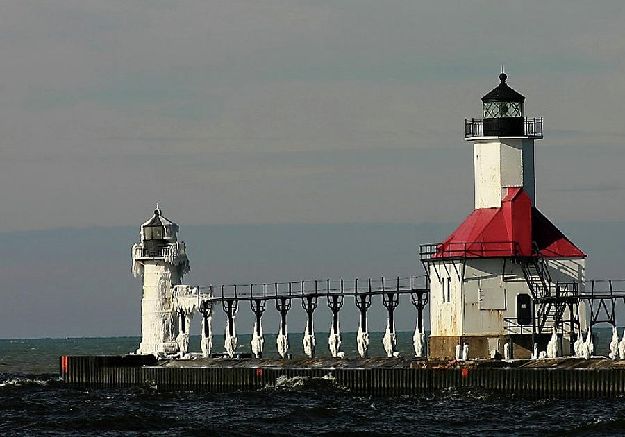 Saint Joseph Lighthouse Winter Shot Photograph by Vincent Duis