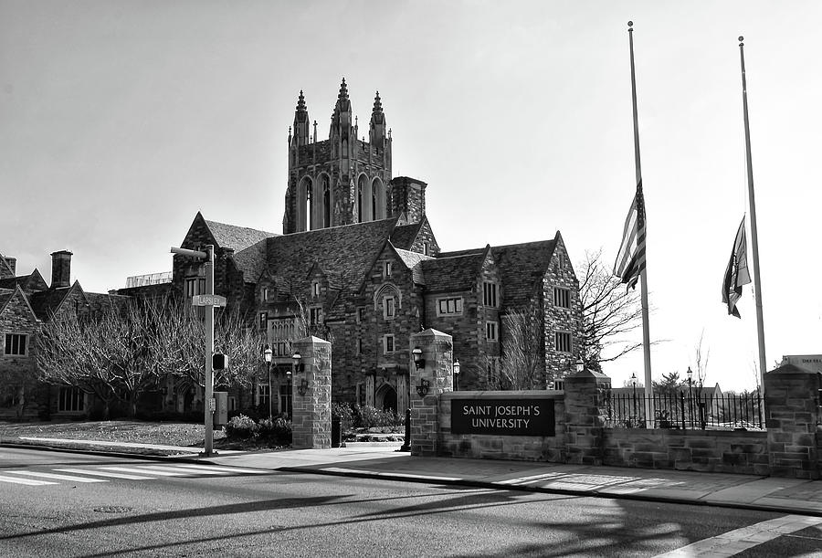 Saint Josephs - Philadelphia Pennsylvania in Black and White Photograph by Bill Cannon